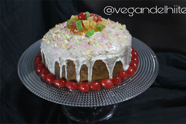 vegan christmas cake