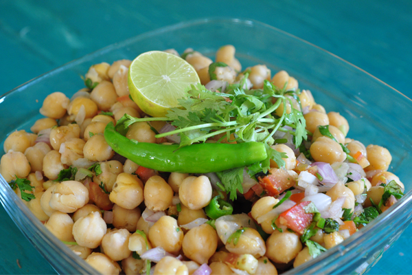 vegan chickpea salad