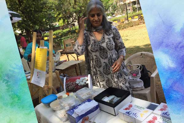 Madhavi Barot vegan Tofu stall