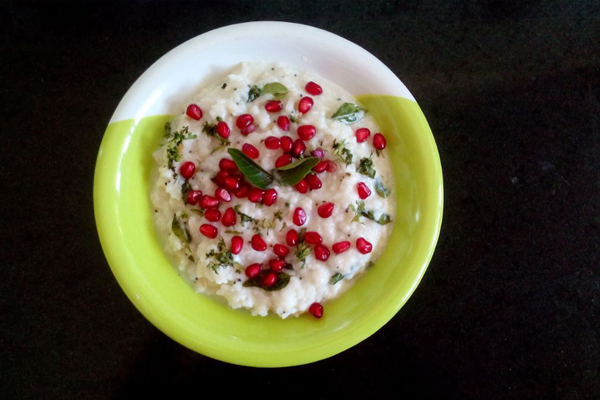 Pomegranate Curd Rice